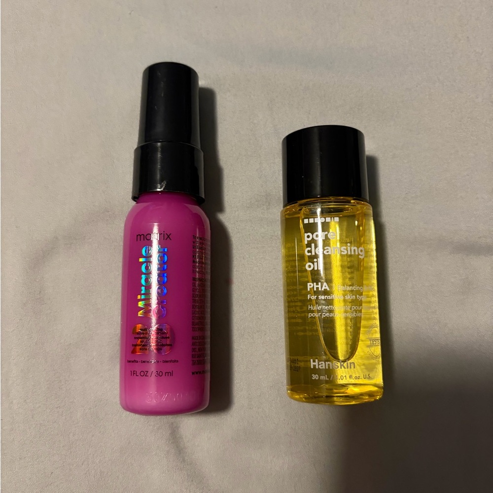 Matrix Hair Treatment and Hanskin Cleansing Oil Set